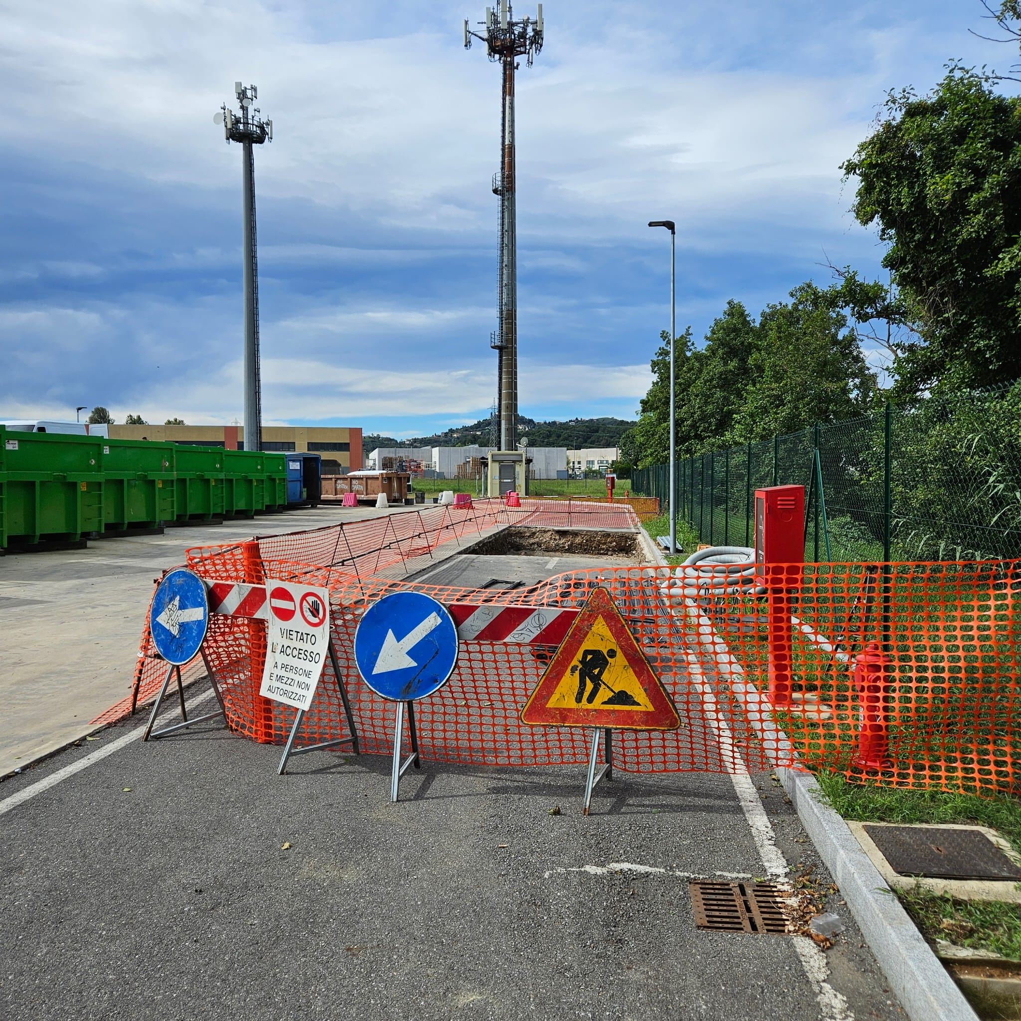 foto strada in costruzione